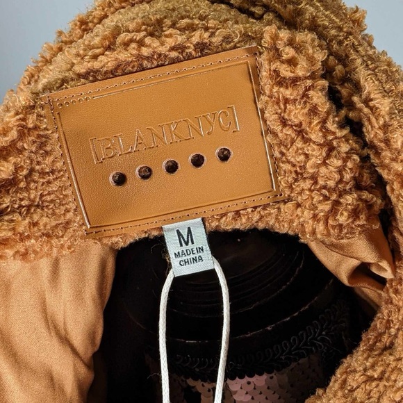 NWT ⭐️ host pick ⭐️  [BLANKNYC] WINTER FAUX SHEARLING SHIRT JACKET - M - Picture 6 of 8